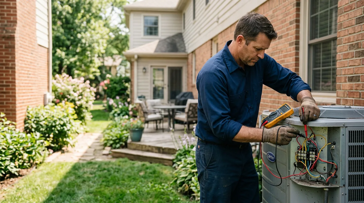HVAC technician working near Milford, CT